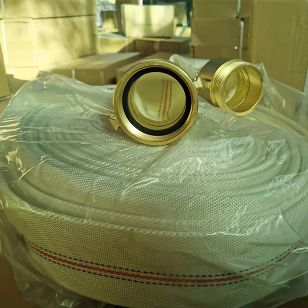 Fire hose for landing valve