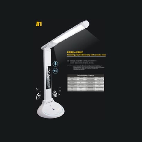 A1-Recording Play LED Eye-protection Table Lamp