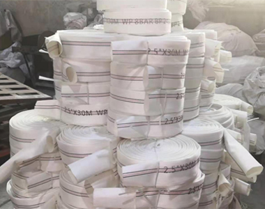 Fire hose for landing valve